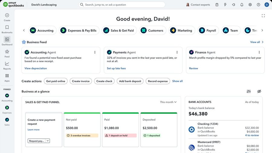 Business dashboard
